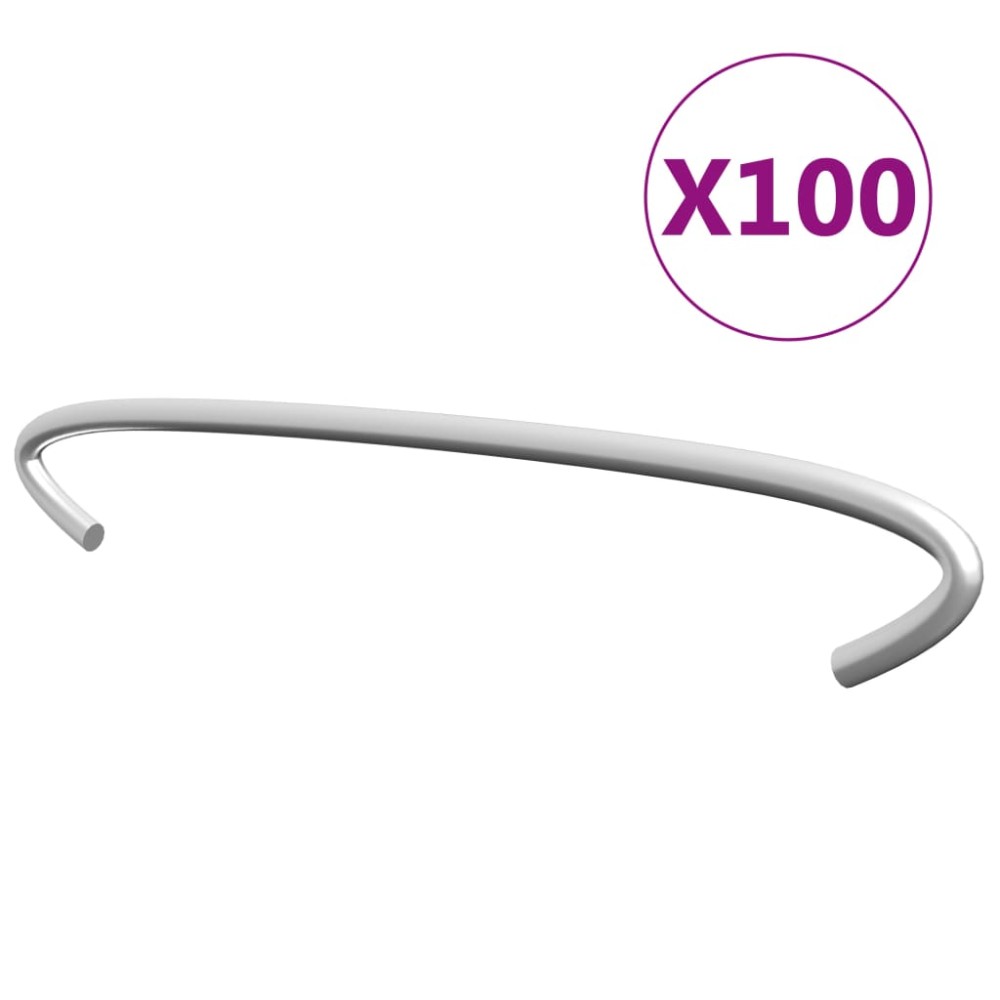 vidaXL Cârlige pentru gabioane, 100 buc., oțel galvanizat, 15 cm