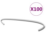 vidaXL Cârlige pentru gabioane, 100 buc., oțel galvanizat, 20 cm vidaXL Cârlige pentru gabioane, 100 buc., oțel galvanizat, 20 cm