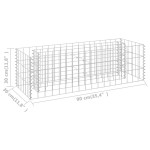 vidaXL Strat înălțat gabion, 90 x 30 x 30 cm, oțel galvanizat