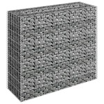 vidaXL Strat înălțat gabion, 90 x 30 x 90 cm, oțel galvanizat