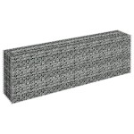 vidaXL Strat înălțat gabion, 180 x 30 x 60 cm, oțel galvanizat