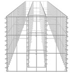 vidaXL Strat înălțat gabion, 270 x 30 x 30 cm, oțel galvanizat