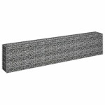 vidaXL Strat înălțat gabion, 270 x 30 x 60 cm, oțel galvanizat