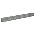 vidaXL Strat înălțat gabion, 360 x 30 x 30 cm, oțel inoxidabil