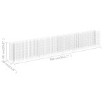 vidaXL Strat înălțat gabion, 360 x 30 x 60 cm, oțel inoxidabil