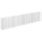 vidaXL Strat înălțat gabion, 360 x 30 x 90 cm, oțel galvanizat