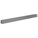 vidaXL Strat înălțat gabion, 450 x 30 x 30 cm, oțel galvanizat