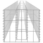 vidaXL Strat înălțat gabion, 450 x 30 x 30 cm, oțel galvanizat