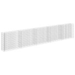 vidaXL Strat înălțat gabion, 450 x 30 x 90 cm, oțel inoxidabil