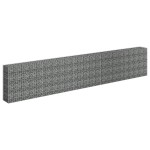 vidaXL Strat înălțat gabion, 450 x 30 x 90 cm, oțel inoxidabil