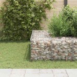 vidaXL Strat înălțat cub gabion, 40 x 40 x 40 cm, sârmă de oțel