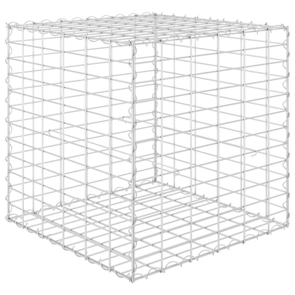 vidaXL Strat înălțat cub gabion, 60 x 60 x 60 cm, sârmă de oțel