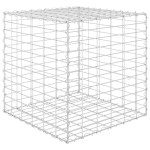 vidaXL Strat înălțat cub gabion, 60 x 60 x 60 cm, sârmă de oțel