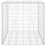 vidaXL Strat înălțat cub gabion, 60 x 60 x 60 cm, sârmă de oțel