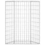vidaXL Strat înălțat gabion trapez, 80x20x100 cm, oțel galvanizat