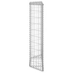 vidaXL Strat înălțat gabion trapez, 80x20x100 cm, oțel galvanizat