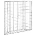 vidaXL Strat înălțat gabion trapez, 100x20x100 cm, oțel galvanizat