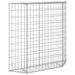 vidaXL Strat înălțat gabion trapez, 100x20x100 cm, oțel galvanizat