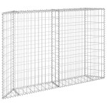 vidaXL Strat înălțat gabion trapez, 150x20x100 cm, oțel galvanizat