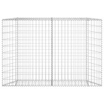vidaXL Strat înălțat gabion trapez, 150x20x100 cm, oțel galvanizat
