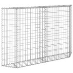 vidaXL Strat înălțat gabion trapez, 150x20x100 cm, oțel galvanizat