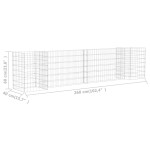 vidaXL Jardinieră gabion în formă de H, sârmă oțel, 260 x 40 x 60 cm