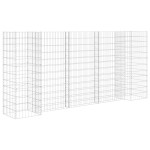 vidaXL Jardinieră gabion în formă de H, sârmă oțel, 260 x 40 x 120 cm