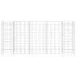 vidaXL Jardinieră gabion în formă de H, sârmă oțel, 260 x 40 x 120 cm