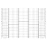vidaXL Jardinieră gabion în formă de H, 260 x 40 x 180 cm, sârmă oțel