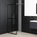vidaXL Paravan duș walk-in, 90x195 cm, sticlă securizată transparentă vidaXL Paravan duș walk-in, 90x195 cm, sticlă securizată transparentă