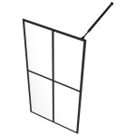 vidaXL Paravan duș walk-in, 90x195 cm, sticlă securizată transparentă vidaXL Paravan duș walk-in, 90x195 cm, sticlă securizată transparentă