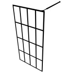 vidaXL Paravan de duș walk-in, 100x195 cm, sticlă securizată mată vidaXL Paravan de duș walk-in, 100x195 cm, sticlă securizată mată
