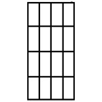 vidaXL Paravan de duș walk-in, 118x190 cm, sticlă securizată mată vidaXL Paravan de duș walk-in, 118x190 cm, sticlă securizată mată