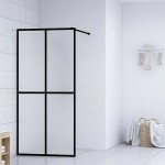 vidaXL Paravan de duș walk-in, 80x195 cm, sticlă securizată mată vidaXL Paravan de duș walk-in, 80x195 cm, sticlă securizată mată