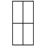 vidaXL Paravan de duș walk-in, 100x195 cm, sticlă securizată mată vidaXL Paravan de duș walk-in, 100x195 cm, sticlă securizată mată