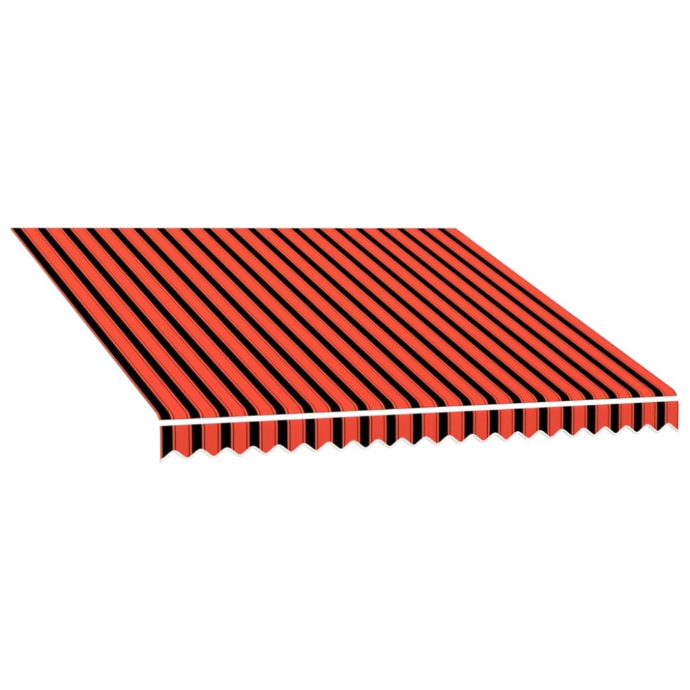 vidaXL Pânză de copertină, portocaliu și maro, 300 x 250 cm
