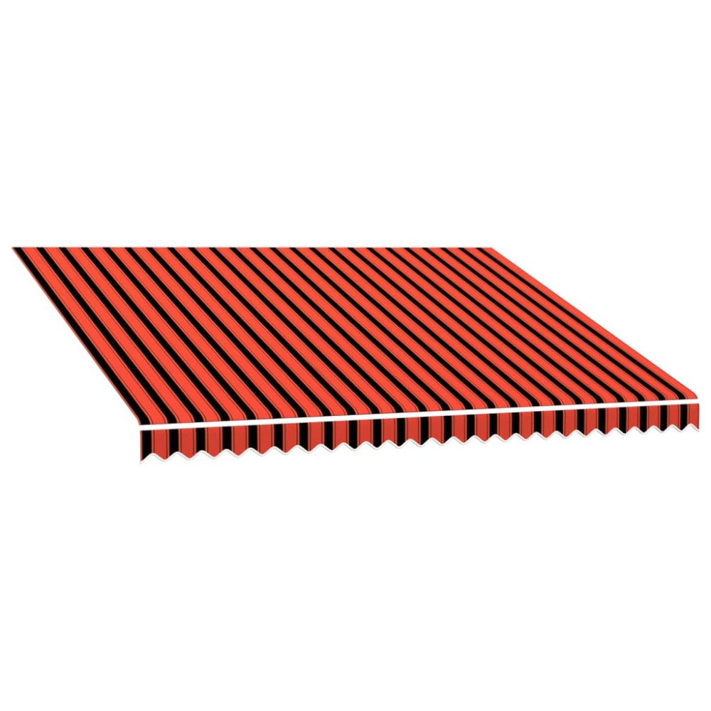 vidaXL Pânză de copertină, portocaliu și maro, 350 x 250 cm