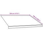 vidaXL Pânză de copertină, portocaliu și maro, 350 x 250 cm vidaXL Pânză de copertină, portocaliu și maro, 350 x 250 cm
