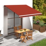 vidaXL Pânză de copertină, portocaliu și maro, 400 x 300 cm vidaXL Pânză de copertină, portocaliu și maro, 400 x 300 cm