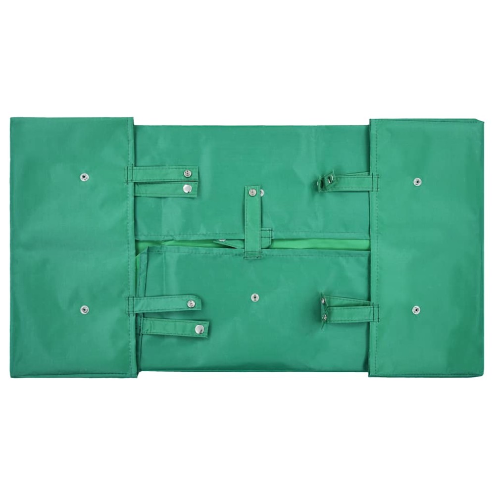vidaXL Căptușeală cărucior de grădină, verde, material textil