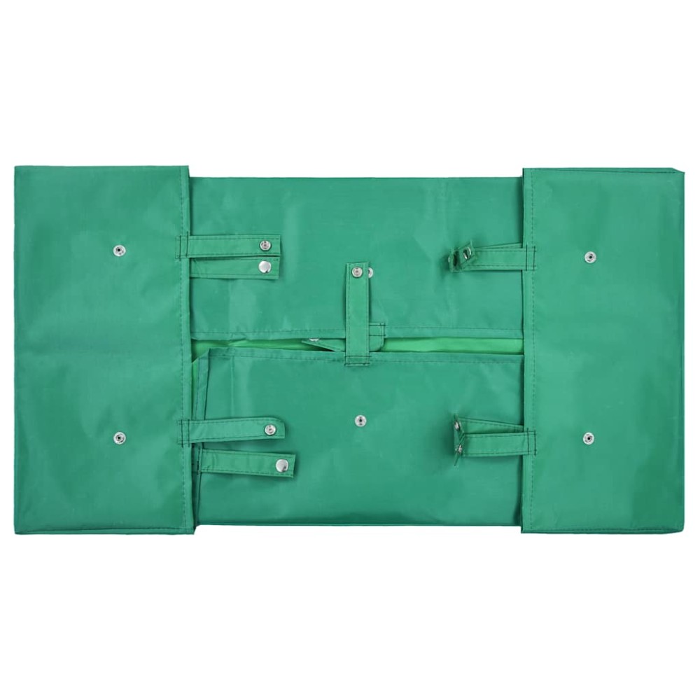 vidaXL Căptușeală cărucior de grădină, verde, material textil