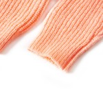 Pulover pentru copii tricotat, portocaliu strălucitor, 128