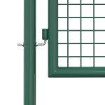 vidaXL Poartă de gard, verde, 100 x 75 cm, oțel vidaXL Poartă de gard, verde, 100 x 75 cm, oțel