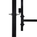 vidaXL Poartă de gard cu două uși, cu vârfuri de suliță, 400 x 200 cm vidaXL Poartă de gard cu două uși, cu vârfuri de suliță, 400 x 200 cm