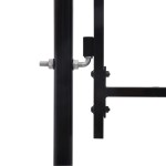 vidaXL Poartă de gard cu două uși, cu vârfuri de suliță, 400 x 225 cm vidaXL Poartă de gard cu două uși, cu vârfuri de suliță, 400 x 225 cm