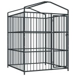 vidaXL Padoc pentru câini de exterior, cu acoperiș, 150 x 150 x 210 cm vidaXL Padoc pentru câini de exterior, cu acoperiș, 150 x 150 x 210 cm