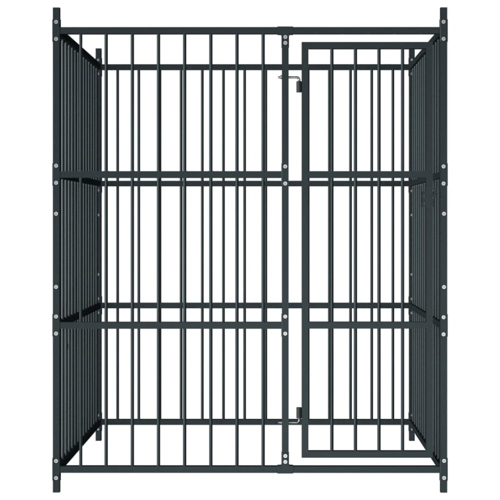 vidaXL Padoc pentru câini de exterior, 150 x 150 x 185 cm