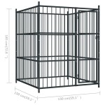 vidaXL Padoc pentru câini de exterior, 150 x 150 x 185 cm vidaXL Padoc pentru câini de exterior, 150 x 150 x 185 cm
