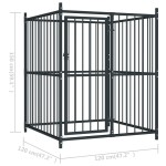 vidaXL Padoc pentru câini de exterior, 120 x 120 x 150 cm vidaXL Padoc pentru câini de exterior, 120 x 120 x 150 cm