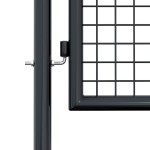 vidaXL Poartă de grădină din plasă, gri, 100x125 cm, oțel galvanizat vidaXL Poartă de grădină din plasă, gri, 100x125 cm, oțel galvanizat